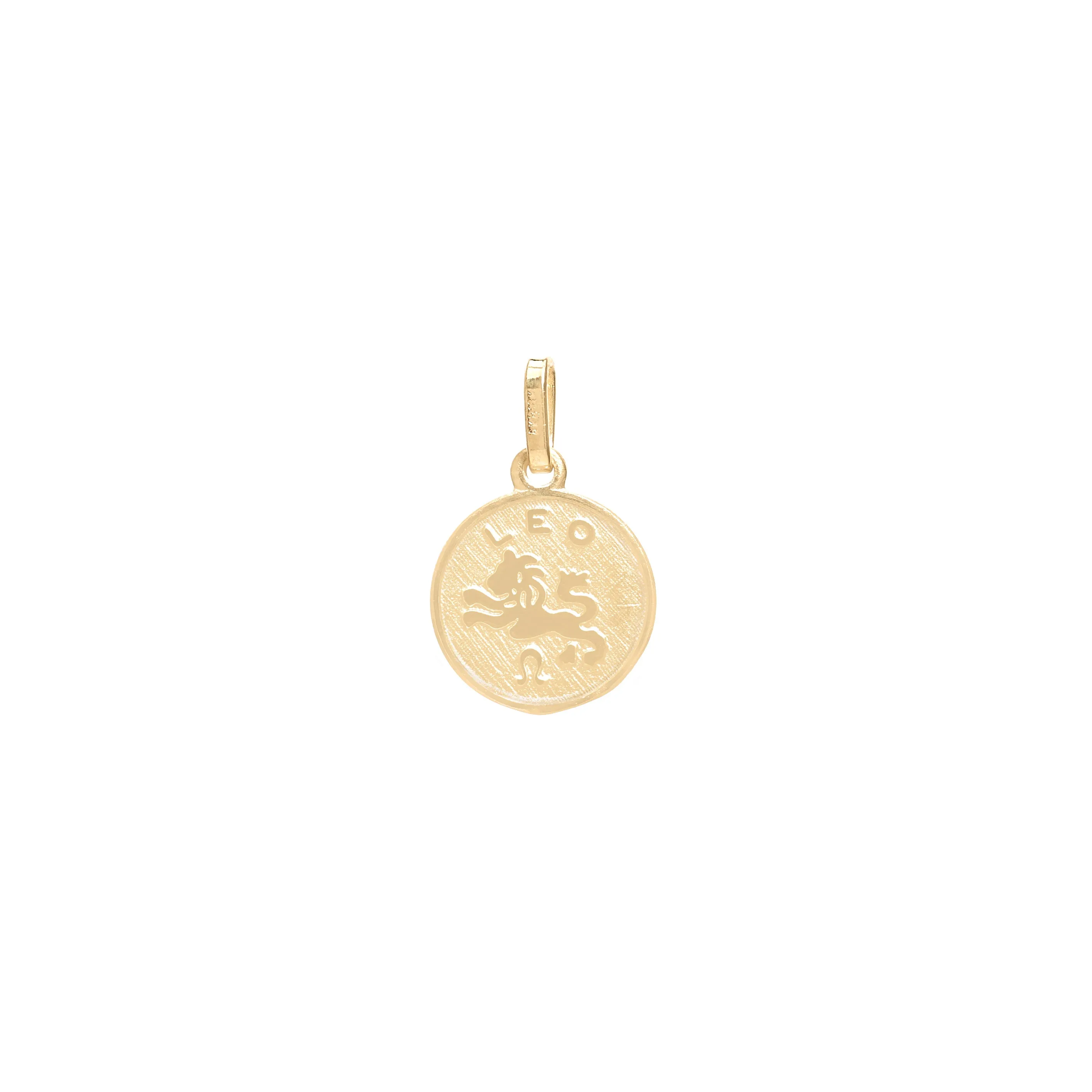 Small Circle Zodiac Pendant