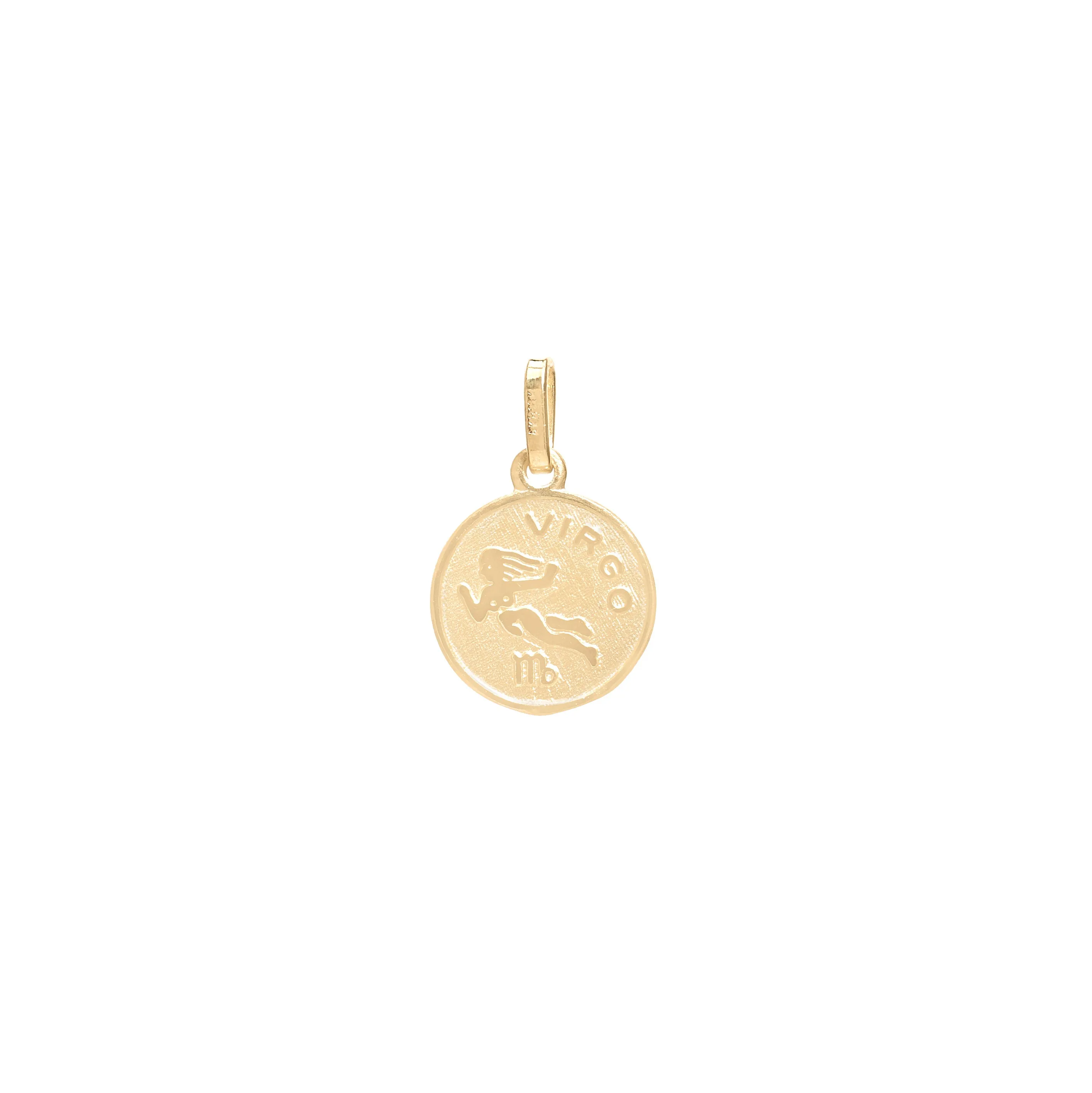 Small Circle Zodiac Pendant