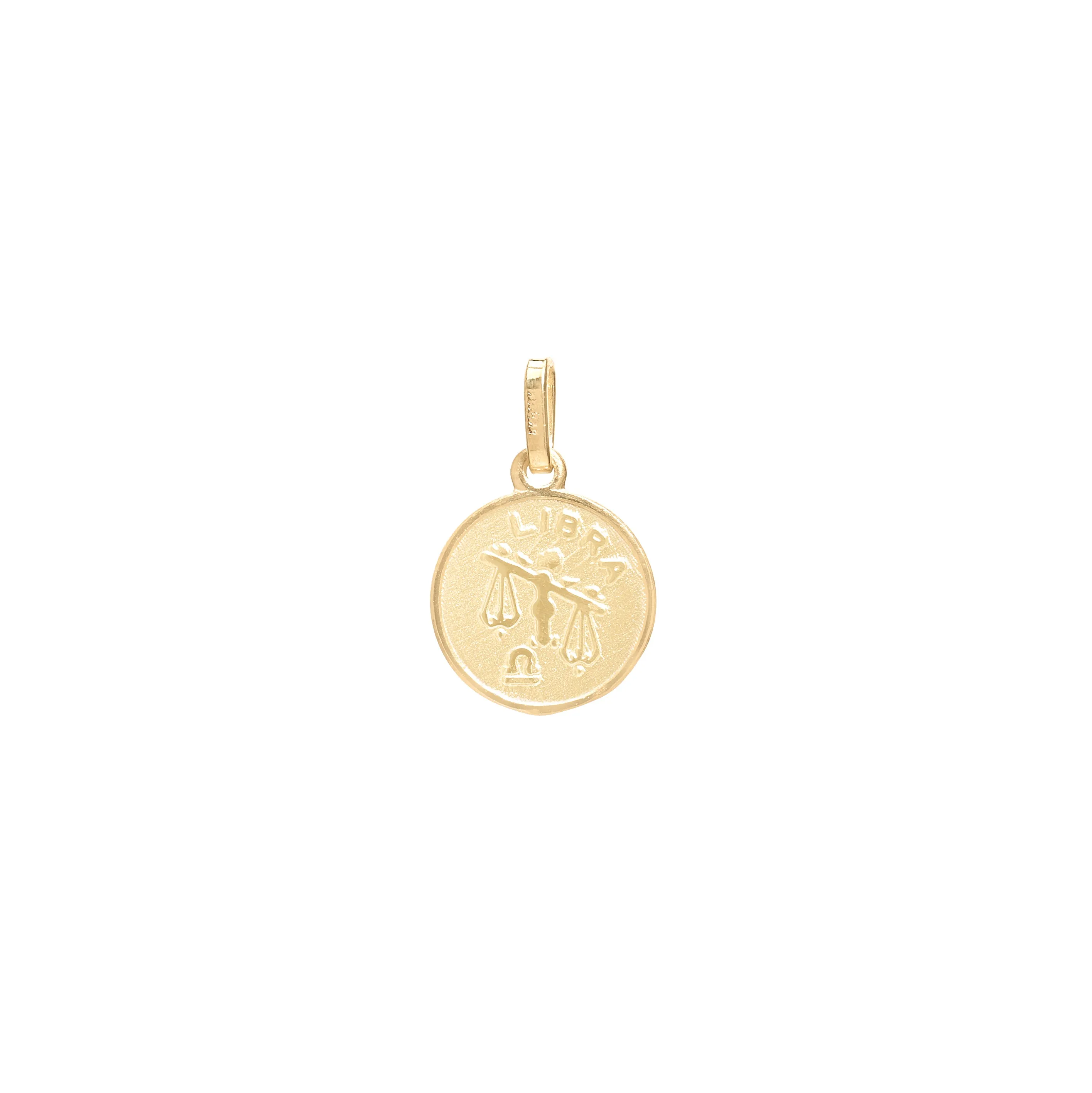 Small Circle Zodiac Pendant