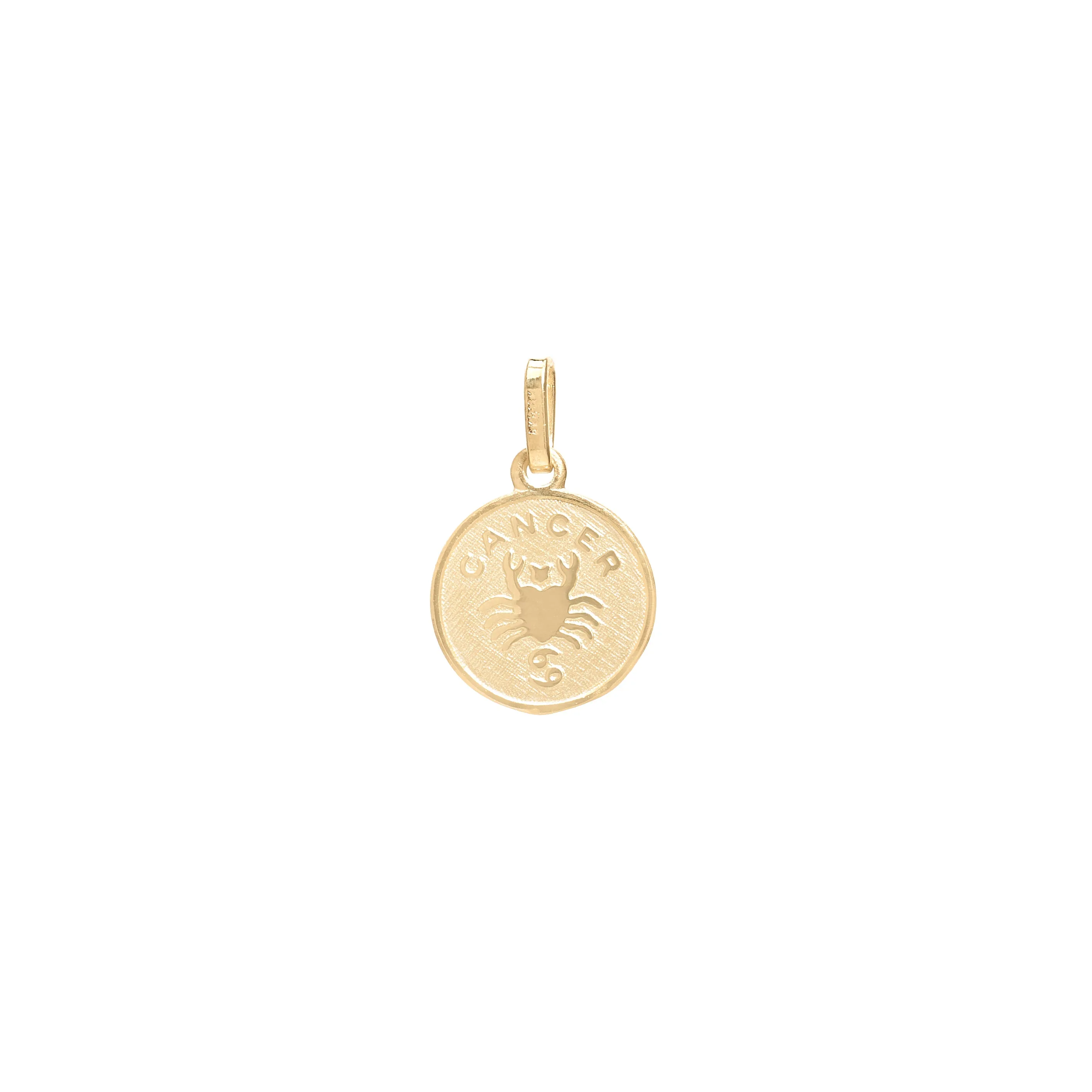 Small Circle Zodiac Pendant