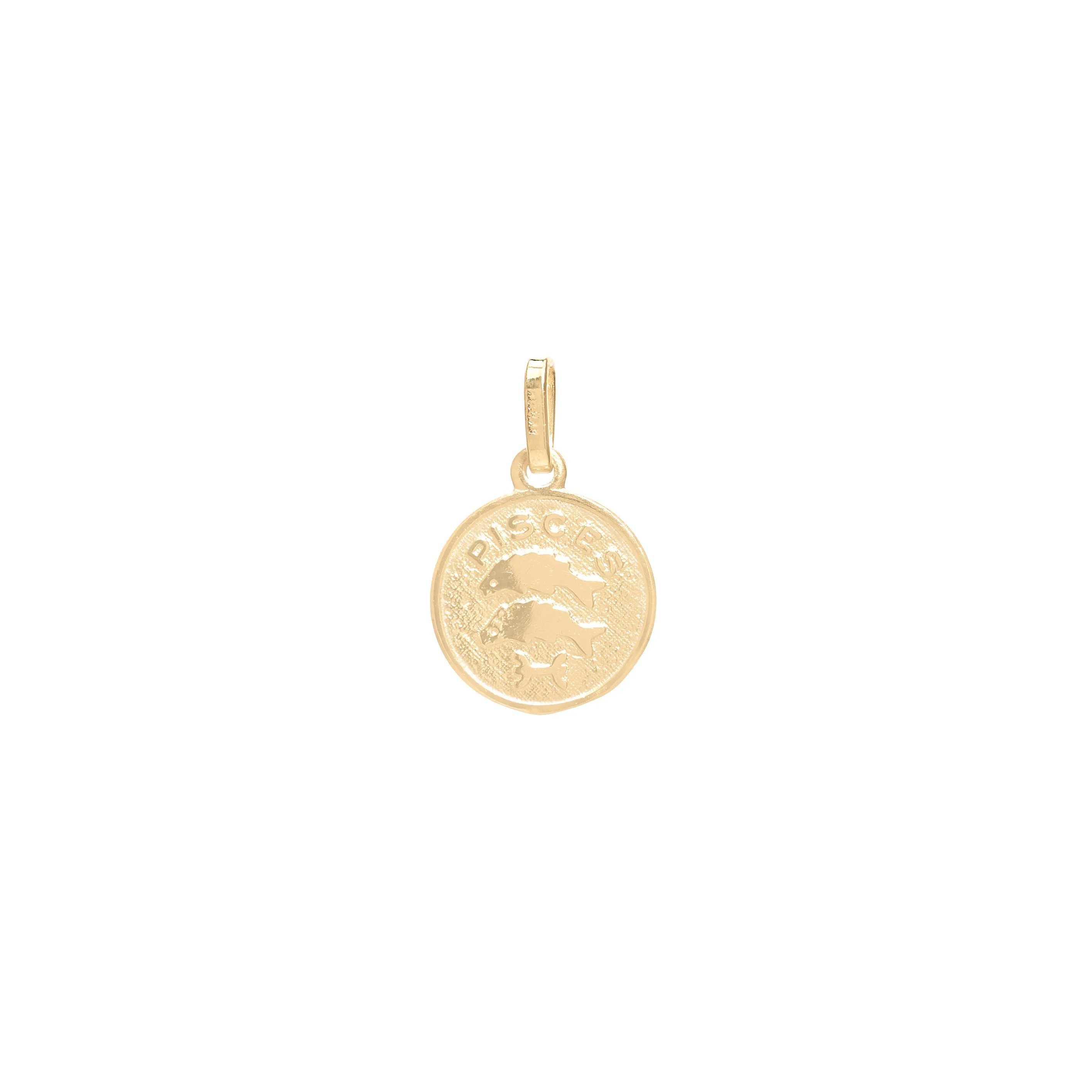 Small Circle Zodiac Pendant