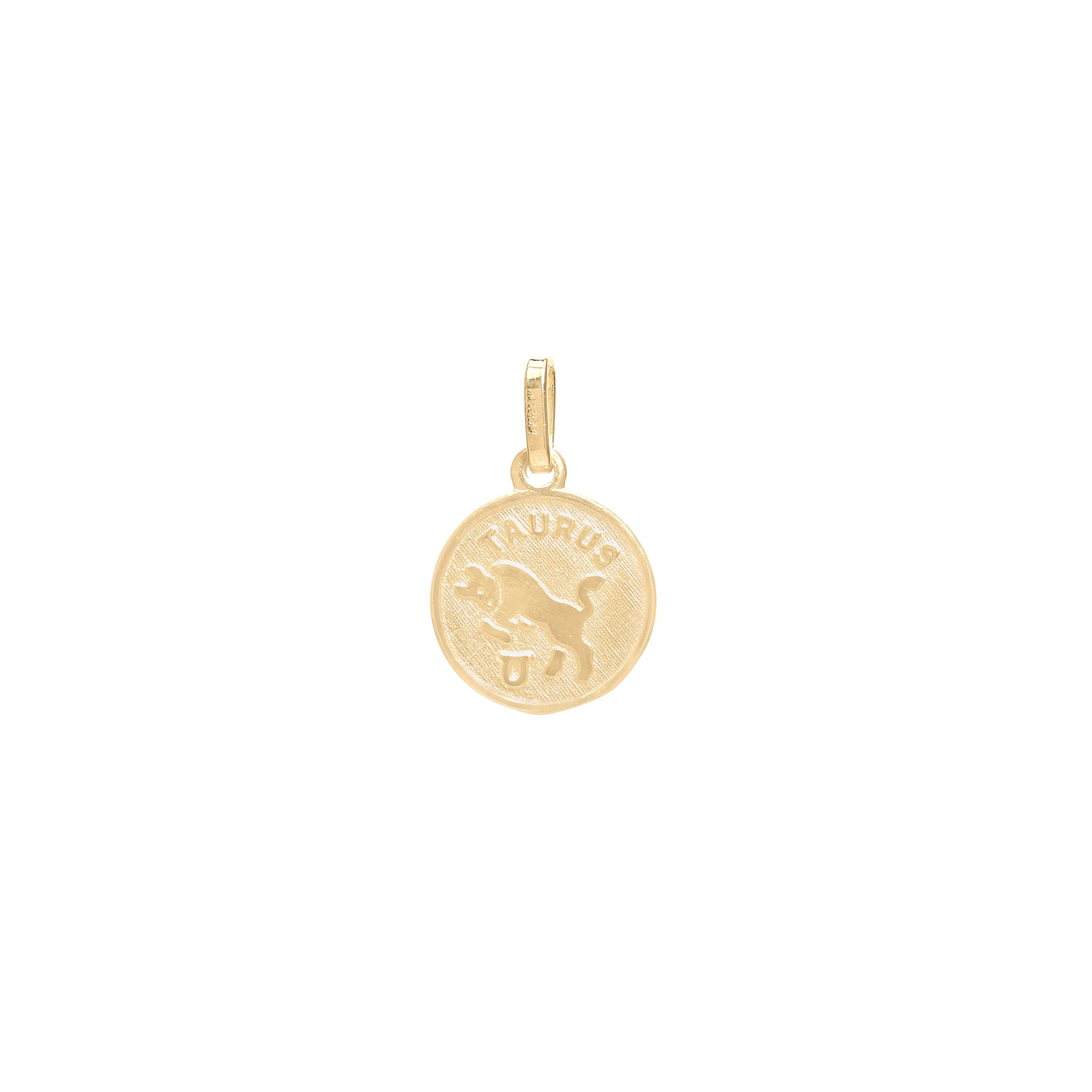 Small Circle Zodiac Pendant