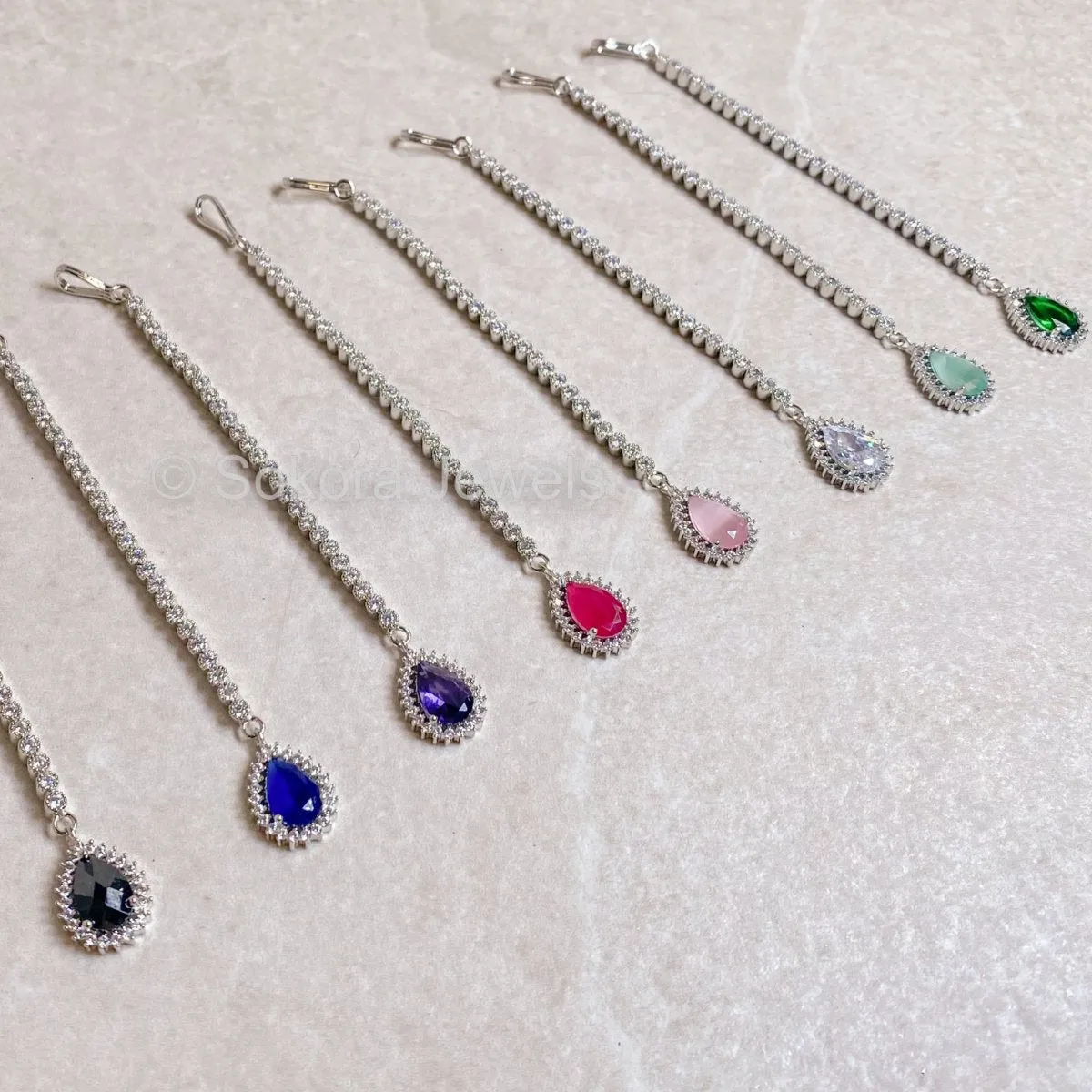 Small Drop Diamante Tikka