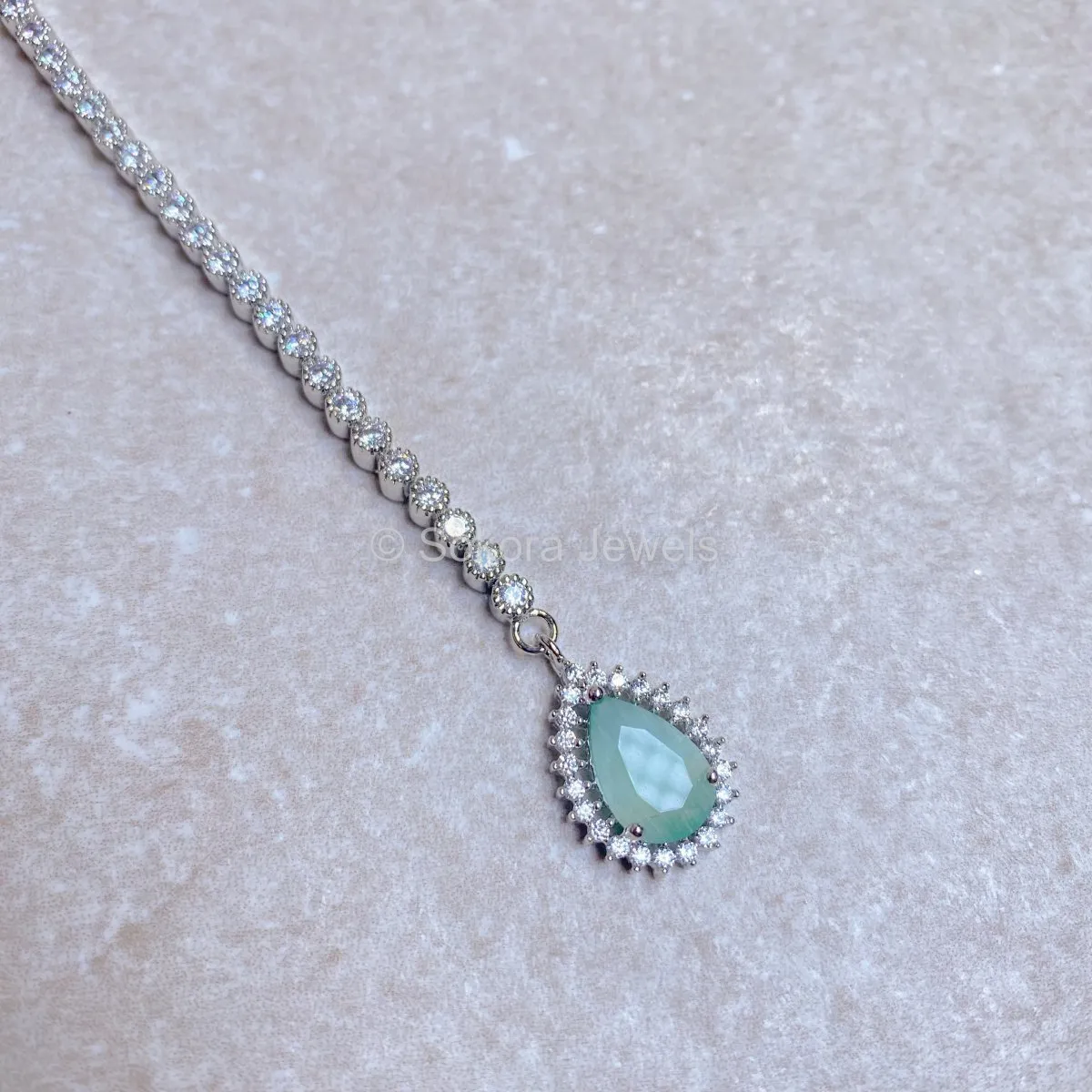 Small Drop Diamante Tikka