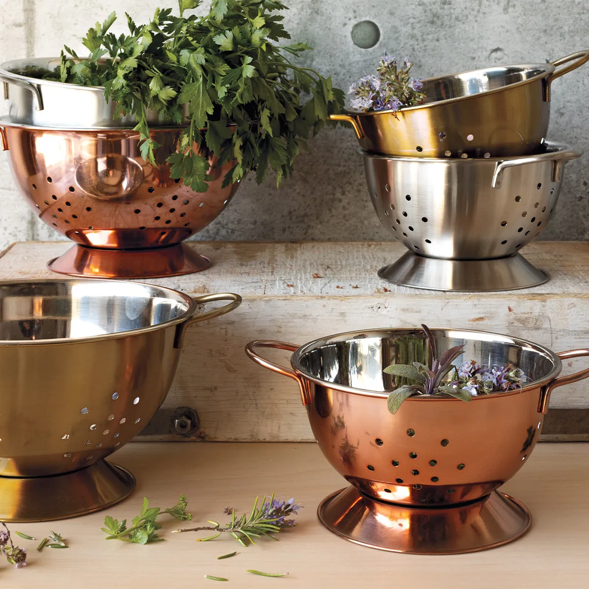 Small Rose Gold Colander