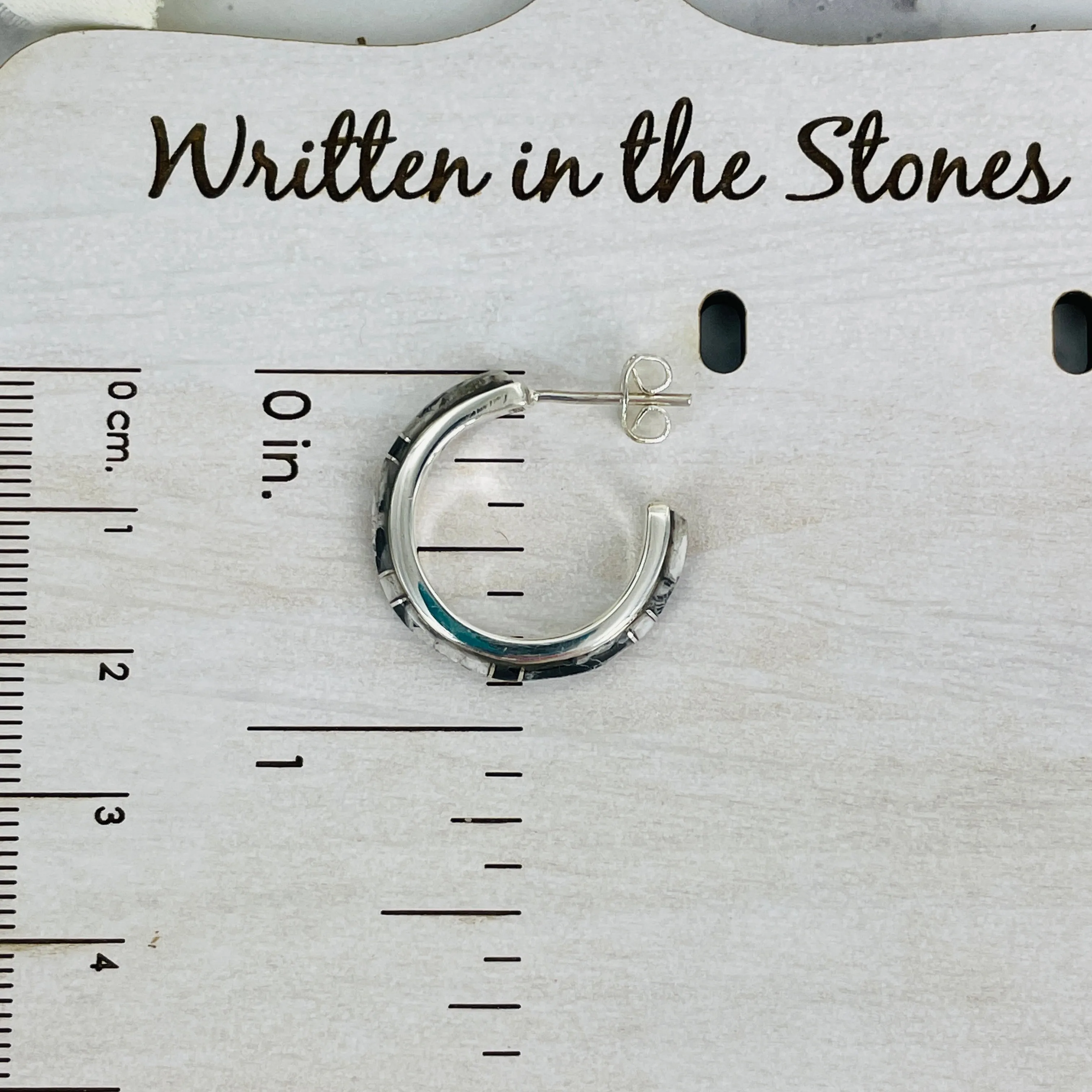 SMALL {White Buffalo} Hoops
