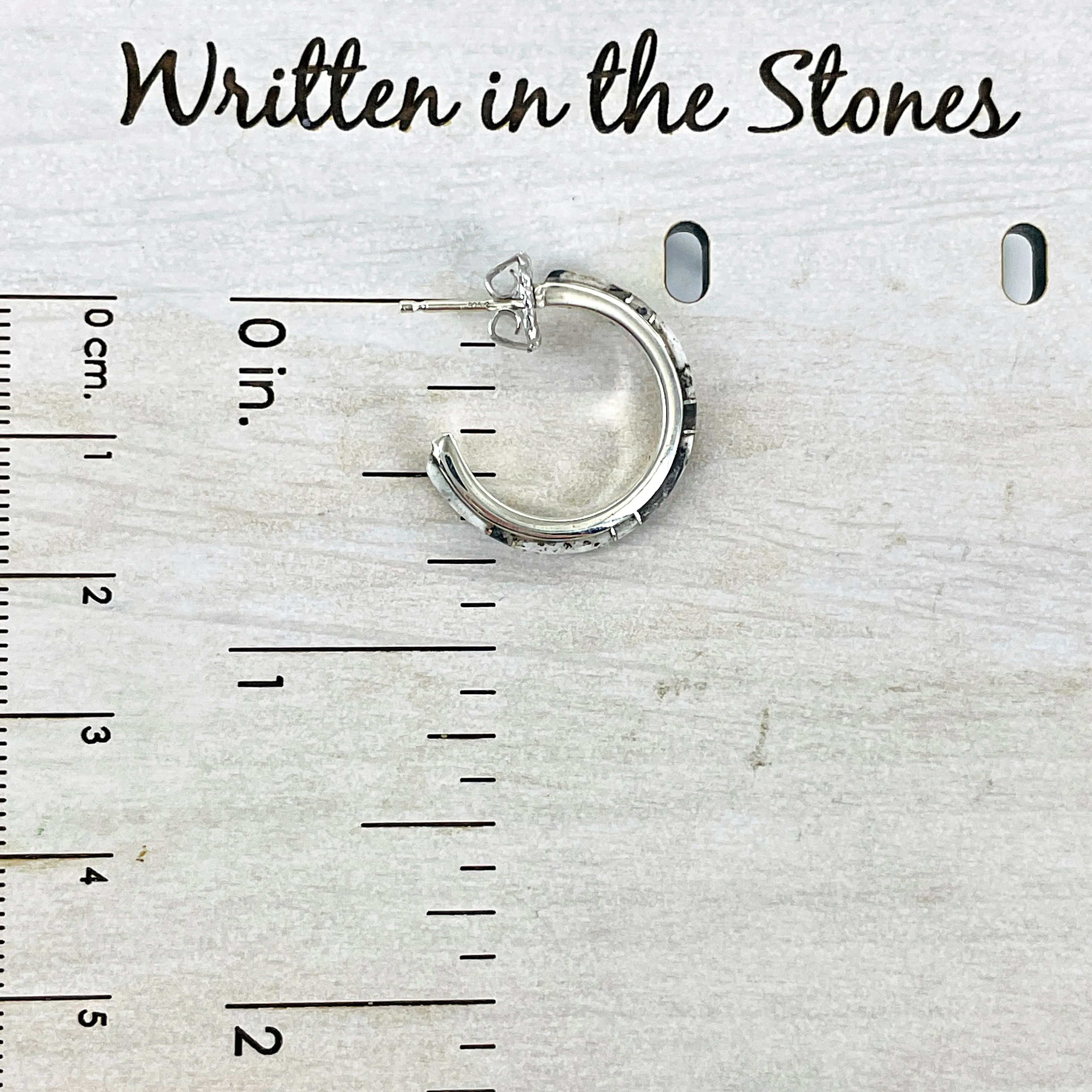 SMALL {White Buffalo} Hoops