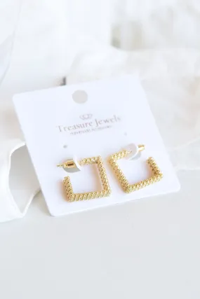 SQUARE HOOP EARRINGS