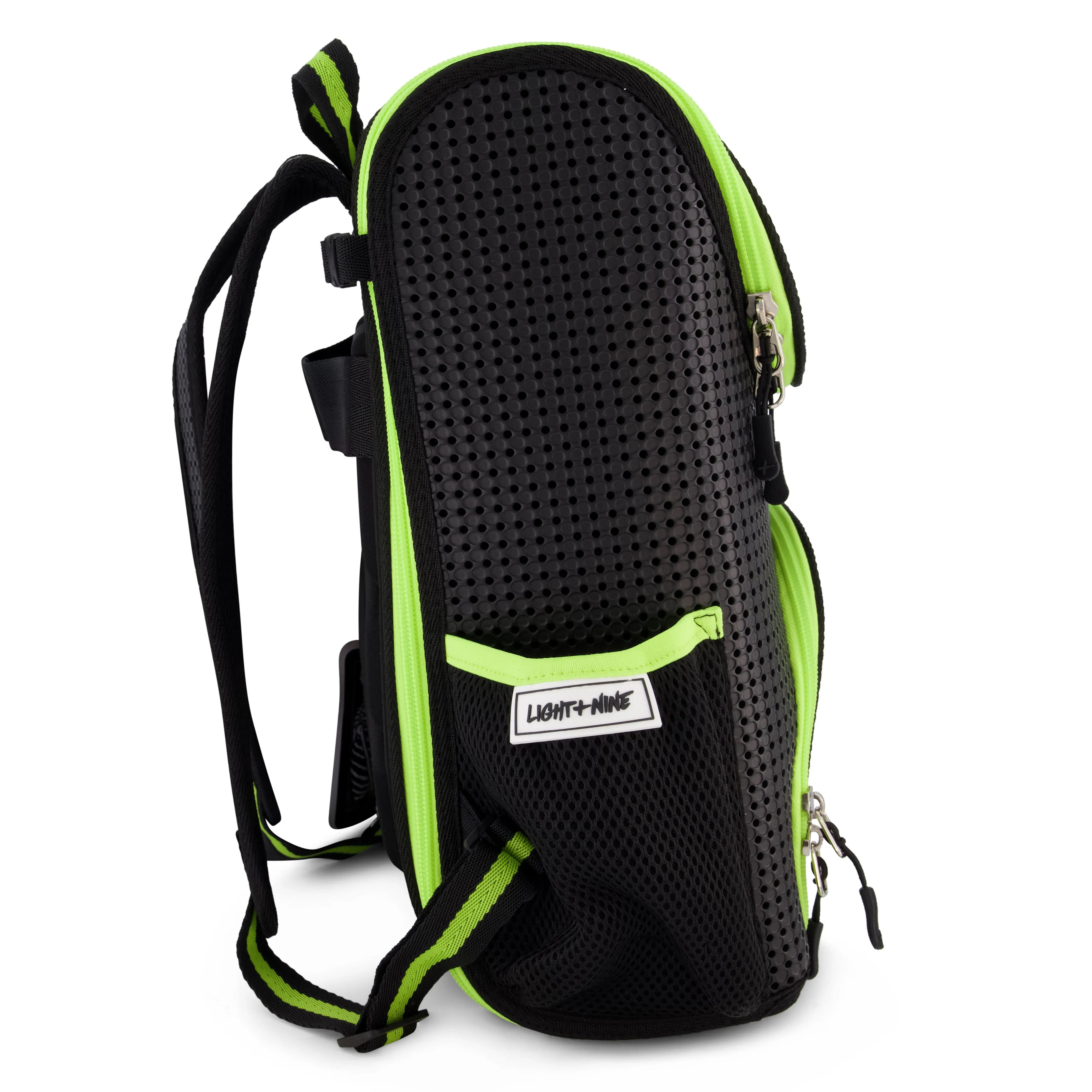 Student Backpack Neon Lime with Champ-red Set