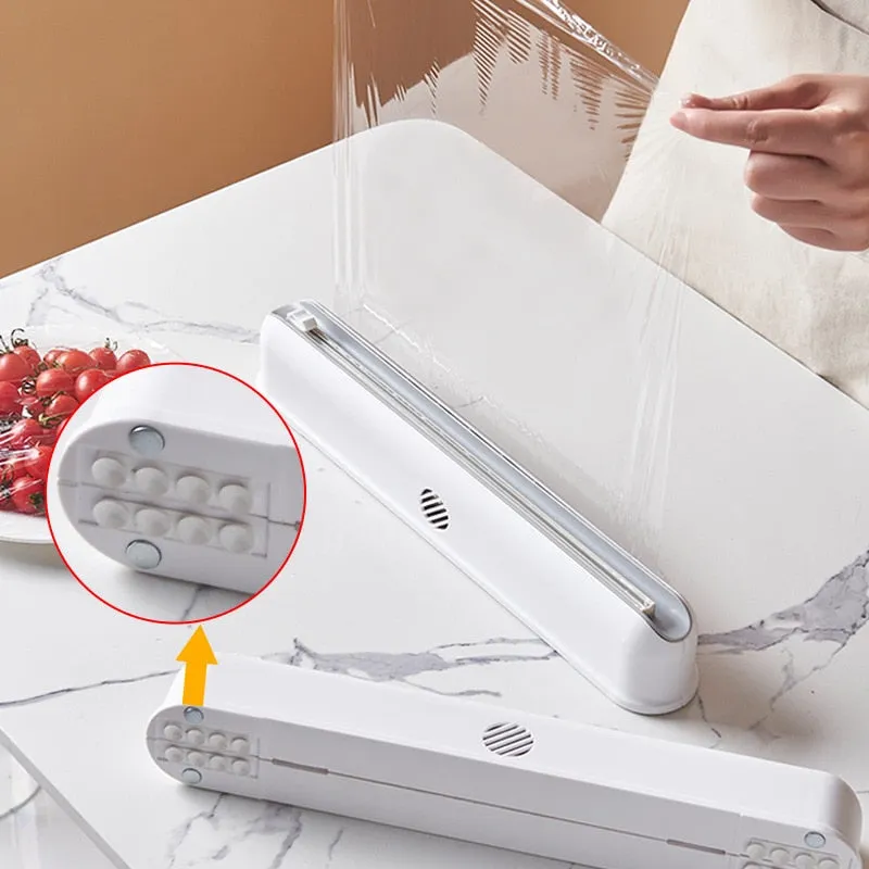 Suction Cup Cling Film Cutting Box