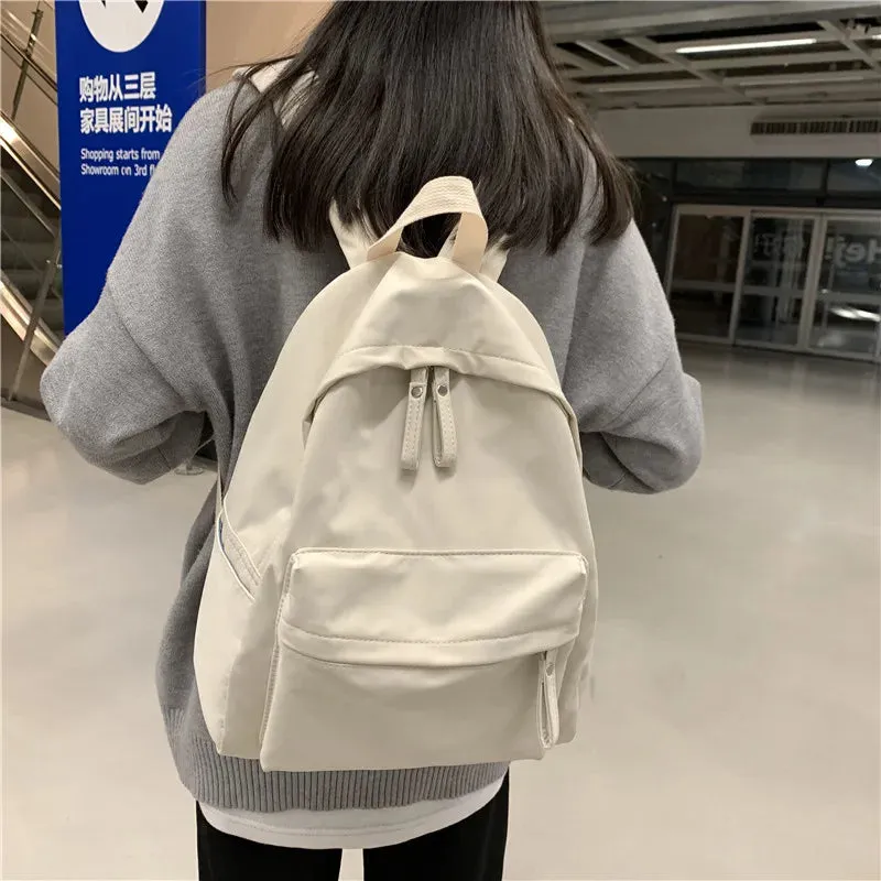TAVIMART  -  School Backpack Women Canvas Student Double Shoulder Bag Schoolbag For Teenager Girls Boy satchel Bolsa Para La Escuela