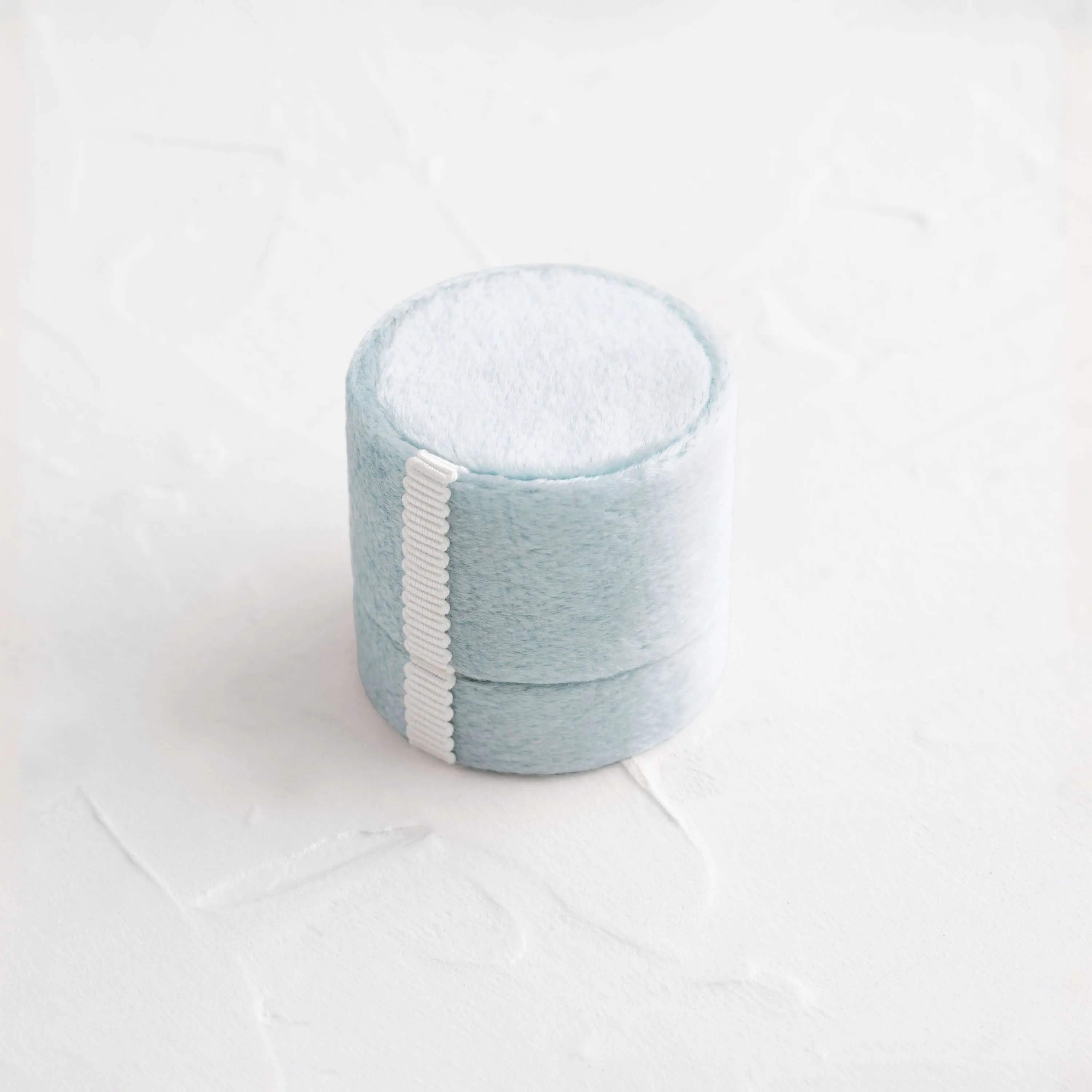 Velvet Ring Box - Sky