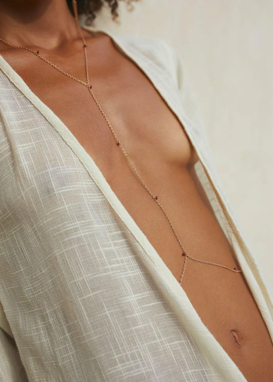 Vine Gemstone Body Chain