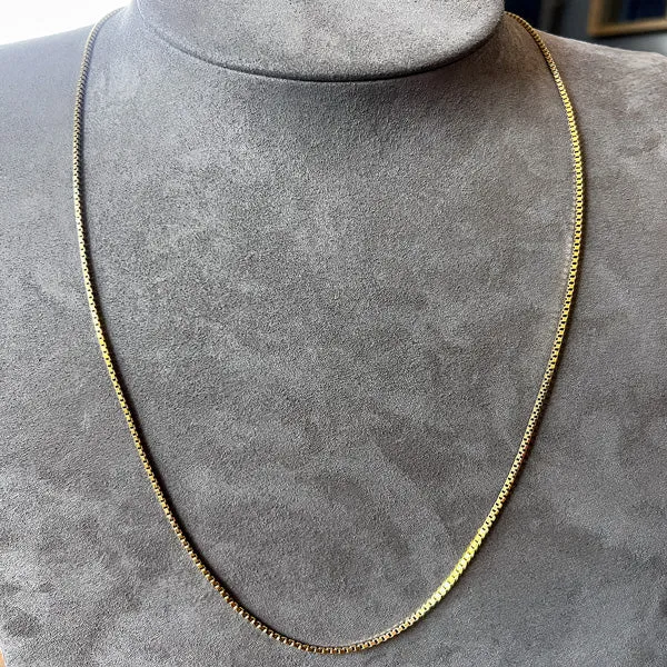Vintage Box Link Chain Necklace